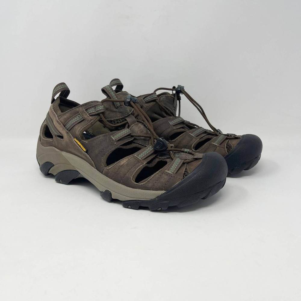 Keen Arroyo II Waterproof Hiking Sandals Mens 8.5 Brown Leather Outdoor Water